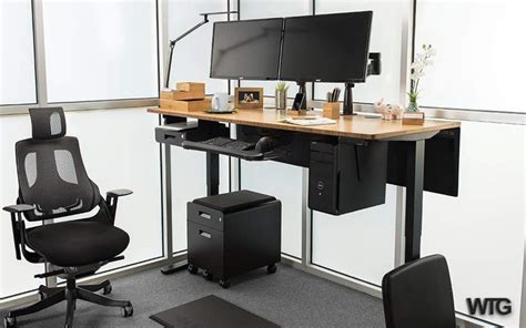 Best standing desk 2023 - Flexispot Adjustable Standing Desk Pro E7. The best sit-stand desk all round. Specifications. Material: bamboo, laminate or wood. Desk size : 120 x 160cm. Height range: 58-123cm. Weight capacity ...